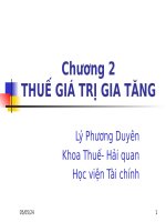 Slide bài giảng THUẾ GIÁ TRỊ GIA TĂNG