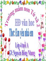 Thơ: Em yêu nhà em Tứ Xã 2