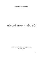 tiểu sử và con người hồ chí minh