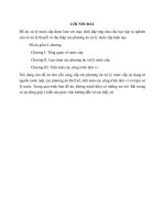 ĐỒ án CÔNG NGHỆ xử lý nước cấp 