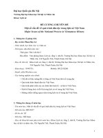 ĐỀ CưƠNG CHUYÊN ĐỀ Một số vấn đề về quá trình dân tộc trong lịch sử Việt Nam