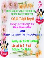 Đếm đến 4 ,Nhận biết chữ số 4