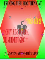 Chu vi hình tam giác - Chu vi hình tứ giác