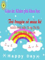 trò chuỵen vè mùa hè