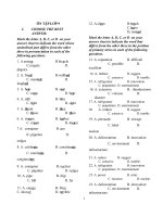 ÔN TẬP TIẾNG ANH LỚP 9