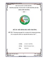 Ứng dụng công nghệ GIS và mô hình SWAT đánh giá hàm lượng DO có trong nước mặt lưu vực sông đak bla tỉnh kon tum 