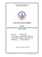 SKKN: MỘT SỐ BIỆN PHÁP GIÚP TRẺ HỌC TỐT MÔN TẠO HÌNH (TRẺ 4-5 TUỔI)
