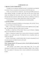 Chủ đề viết từ bài 6 đến bài 9 môn tiếng Anh lớp 9