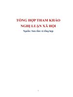 Tuyển tập Nghị luận xã hội