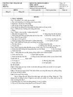 KIỂM TRA 1 TIẾT MÔN GIÁO DỤC CÔNG DÂN 8 ĐỀ 1