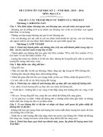 ĐỀ CƯƠNG ÔN TẬP MÔN ĐỊA LÝ KHỐI 6 HỌC KỲ II HAY