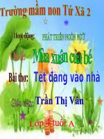 thơ: Tết dang vào nhà