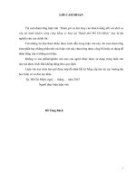 Nghiên cứu sự hài lòng của khách hàng trong dịch vụ vận tải hành khách công cộng bằng xe buýt tại thành phố hồ chí minh