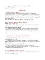 Nội dung và phương pháp lập các chỉ tiêu trong bảng cân đối kế toán