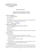 ĐỀ CƢƠNG MÔN HỌC Tập quán pháp các dân tộc thiểu số ở Việt Nam