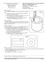 đáp án cơ sở công nghệ chế tạo máy