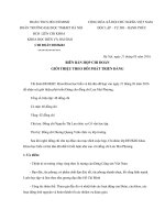 Biểu Mẫu BIÊN bản họp