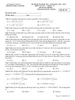 de thi hoc ky 1 khoi 12 cơ bản