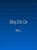 Bảng chữ cái