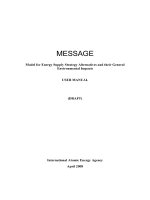 Hướng dẫn sử dụng chi tiết mô hình message bằng bộ số liệu demo