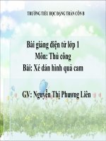Bài 4. Xé, dán hình quả cam