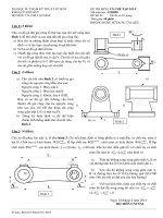 Đáp án Công Nghệ Chế Tạo Máy