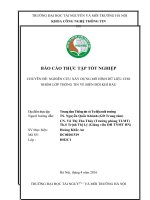 NGHIÊN cứu xây DỰNG mô HÌNH dữ LIỆU CHO NHÓM lớp THÔNG TIN về BIẾN đổi KHÍ hậu