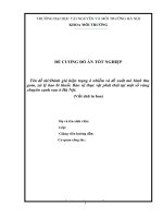 Đề cương đánh giá hiện trạng ô nhiễm và đề xuất mô hình thu gom, xử lý bao bì thuốc bảo vệ thực vật phát thải tại một số vùng chuyên canh rau ở hà nội 