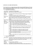 Đề cương ĐÁNH gía tác ĐỘNG môi TRƯỜNG 