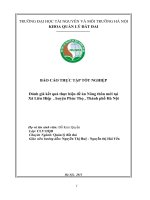 Đánh giá kết quả thực hiện đề án nông thôn mới tại xã liên hiệp  , huyện phúc thọ , thành phố hà nội 