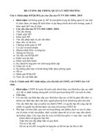 ĐỀ CƯƠNG hệ THỐNG QUẢN lý môi TRƯỜNG 