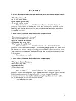 ĐỀ CƯƠNG ÔN TẬP MÔN TIẾNG ANH KHỐI 6,8