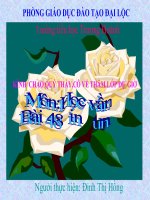 Bài 1. Tổ chức lớp - Trò chơi vận động