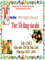 Thơ tết đang vào nhà