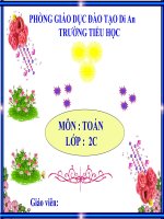 Bài toán về ít hơn