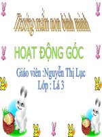 hoạt động góc