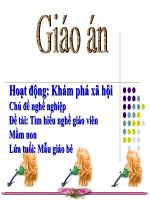 trò chuỵện về nghề giáo viên mầm non