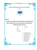 Sự tồn tại của thông tin bất cân xứng, tác động của nó đến các bên tham gia, giải pháp khắc phục trong môi trường tín dụng VN