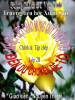 Tuần 7. Thời khoá biểu