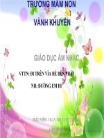 giáo án âm nhạc lớp 3 tuổi