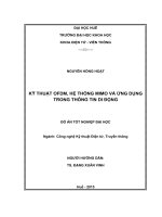 KỸ THUẬT OFDM, hệ THỐNG MIMO và ỨNG DỤNG TRONG THÔNG TIN DI ĐỘNG 