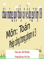 Phép cộng trong phạm vi 3