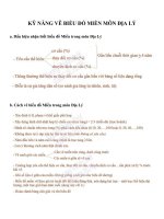 Kỹ năng vẽ biểu đồ Miền môn Địa Lý