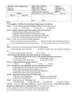 KIỂM TRA NGỮ VĂN 8 TUẦN 31 ĐỀ 1