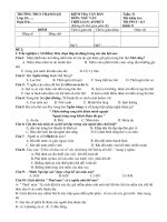 KIỂM TRA NGỮ VĂN 8 TUẦN 31 ĐỀ 2