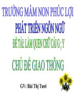 Làm quen chữ g,y
