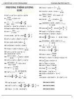 Phương trình lượng giác hay và khó ôn thi học sinh giỏi