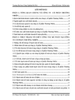 Báo cáo thực tập: về tổ chức công tác kế toán tại công ty cổ phần Thường Nhiên.