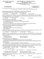 de kiem tra hk1 Hoa 12