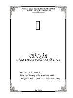giáo án làm quen chữ cái i,t,c